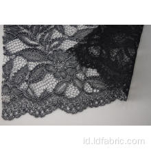 100% Polyester Cord Lace Fabric Dengan Glitter